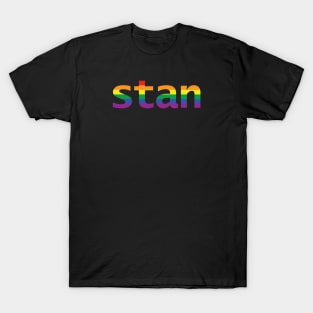 Stan Rainbow Typography T-Shirt